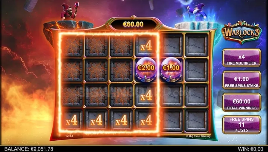 Colorful gem-matching puzzle game interface